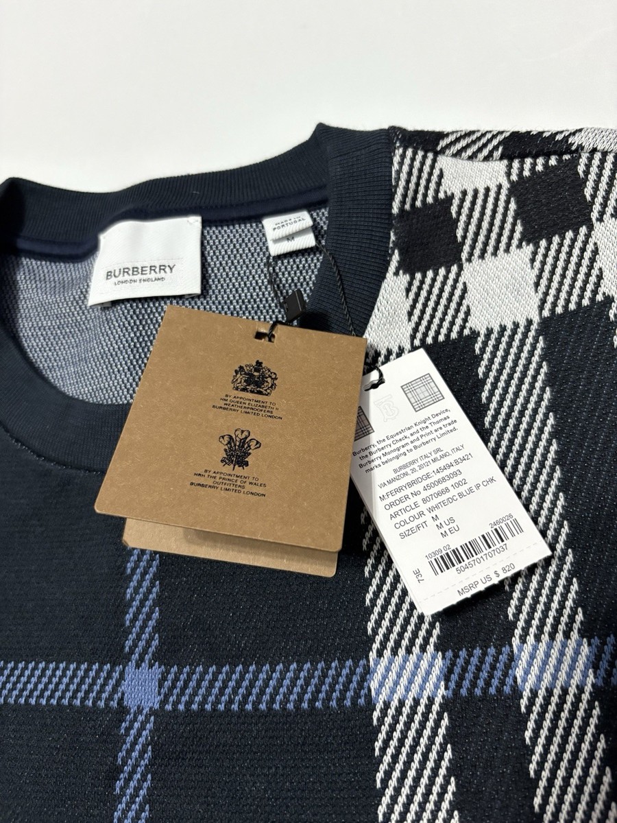 BURBERRY sweater Medium M 100% Cotton New With Tags | eBay