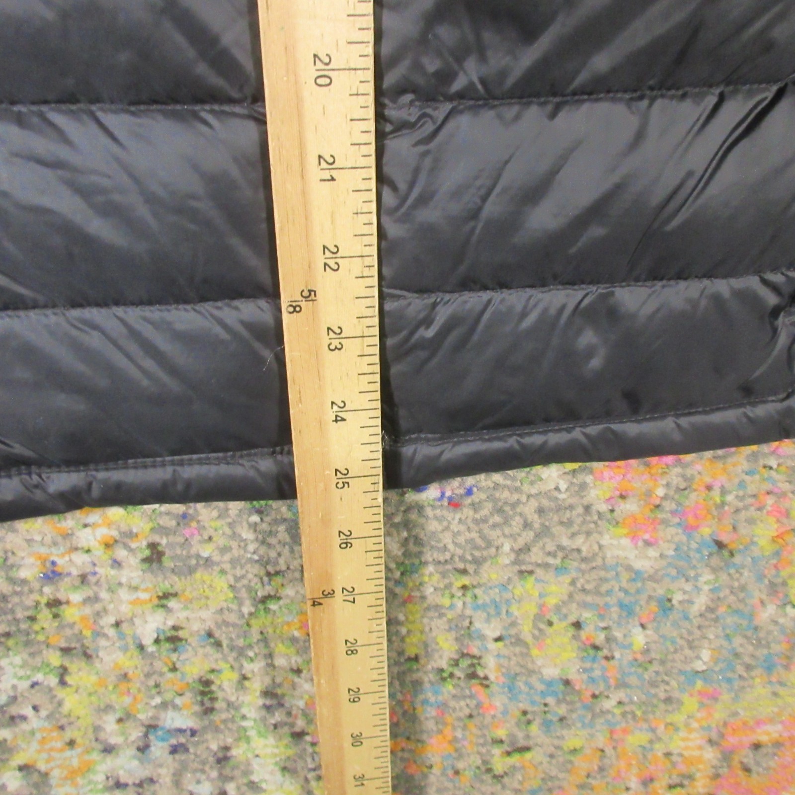 32 Degrees Heat Puffer Down Vest Womens S Black Zip Pockets Ultralight Packable