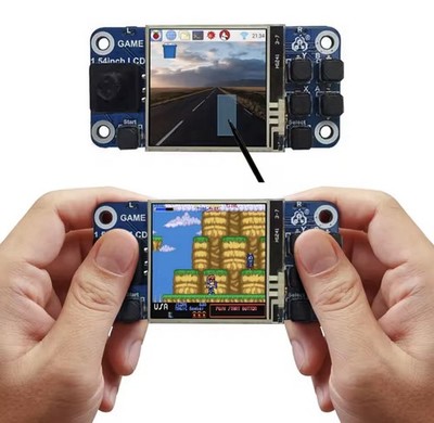 Raspberry Pi Zero 2W 1.44in TFT LCD Touch Screen Game HAT Game Console Display