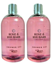 2× Cien Rose & Rhubarb Shower Gel by Deluxe 500mL each | Total 1000mL | Brand Ne