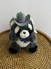Panda Plush Stuffed Animal Texas Yippie Yi Yay Dallas Mascott Cowboy Hat