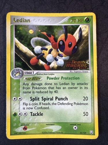 Ledian 23/109 Team Rocket Returns Reverse Holo Pokemon