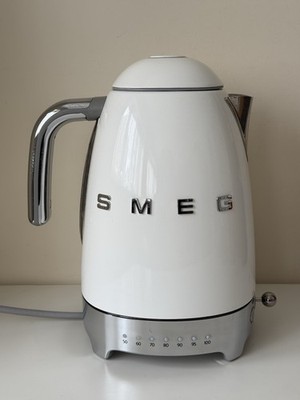 Smeg 50's Style Variable Temperatur Wasserkocher 1,7L Stahl KLF04WHUK