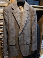 Paul Smith 100% Wool 2-Piece Suit Chequered Brown 38R W32 THE SOHO
