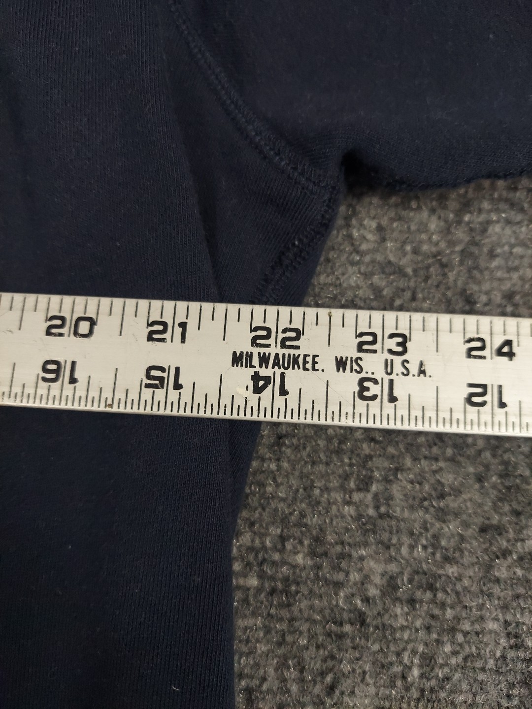 J Peterman Pullover Sweater Mens Large Blue Sweatshirt Turtleneck V Stitch