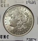 1921 BU GEM MORGAN SILVER DOLLAR UNC MS+++ U.S. MINT RARE COIN