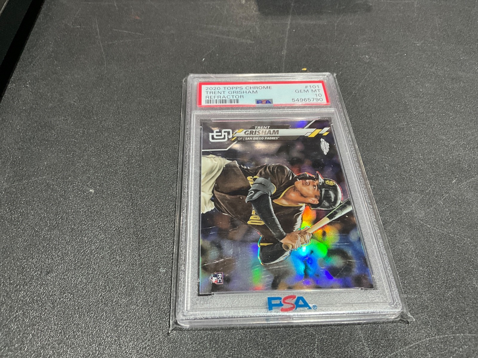 2020 Topps Chrome Trent Grisham Refractor #101 PSA Gem Mint 10