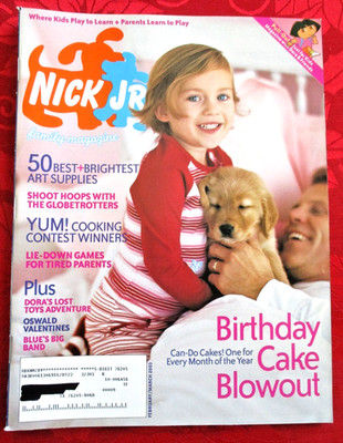 Nick Jr Magazine Feb/Mar 2003, Pull-Out Section, Excellent Condition, 92 pages
