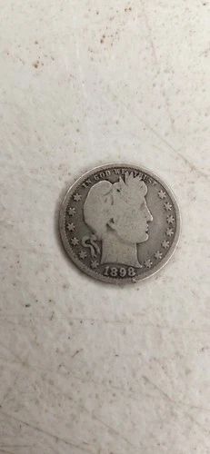 1898 Barber Silver Quarter Silver Stacking #B