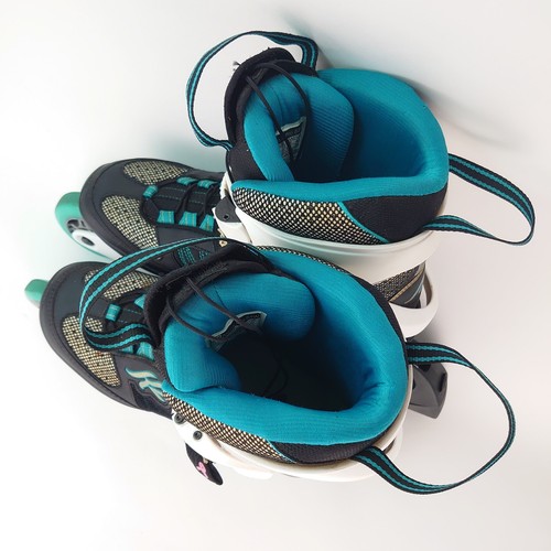 K2 Alexis Pro 84 W Inline Skates Women's Size US 9 Teal Black White ILQ 5 - Picture 11 of 12