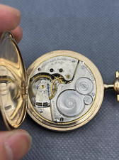 Antique 1910s Elgin 15J Hunter Case Pocket Watch Gold Filled Engraved Serviced
