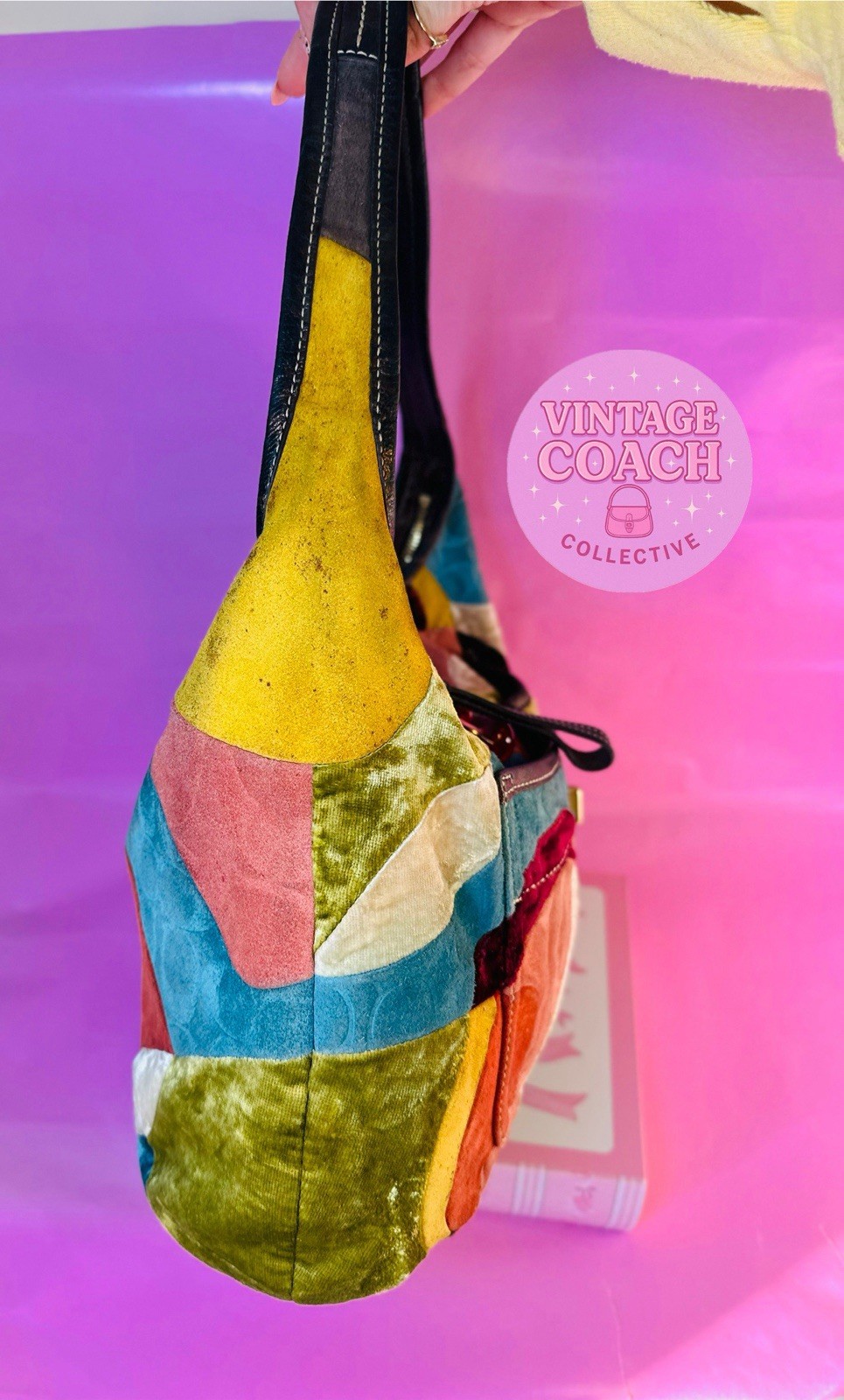 Coach Oversized Patchwork Ergo - image 2