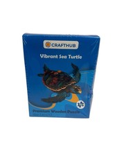 CRAFTHUB Vibrant Sea Turtle Premium Wooden Puzzle 122 Pieces Large/A3 New Sealed