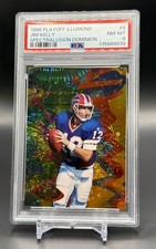 1996 Playoff Illusions Jim Kelly Spectralusion Dominion PSA 8 Low Pop
