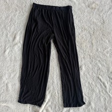 Tommy John Mens Black Micro Modal Lounge Pants Relaxed Fit 2XL Pajamas