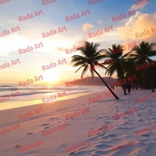 Digital Art Ai Background Wallpaper Picture Photo Sunrise Sunset Sea Sky Nature