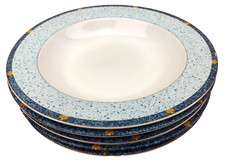 5 assiettes creuses grès