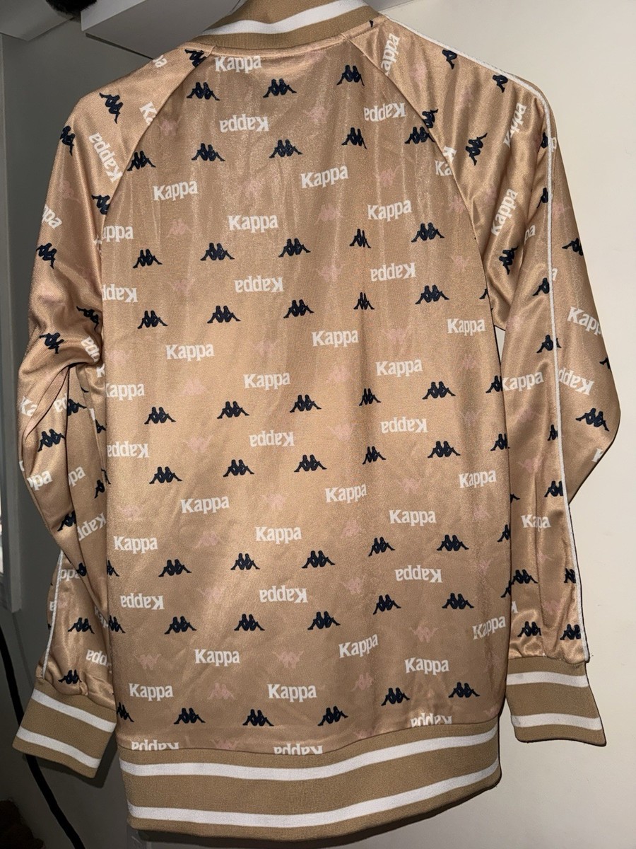RARE Beige Kappa Track Jacket Size M Embroidered Logo View 4