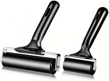 2 Pack Brayer RollerProfessional Rubber rolles Handle Comfortable for...
