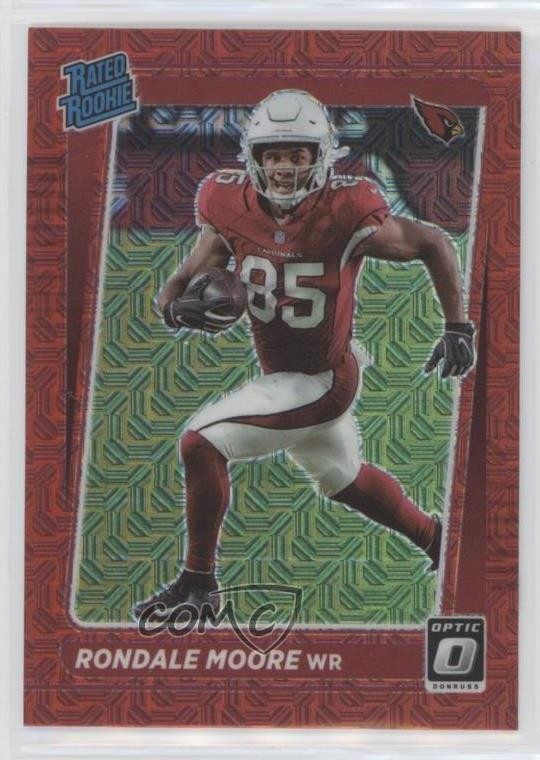 2021 Panini Donruss Optic Rated Red Mojo Prizm Rondale Moore #217 Rookie RC kq9