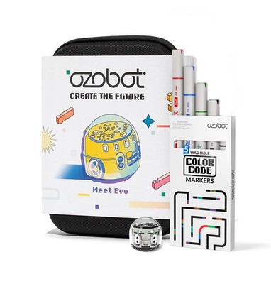 Ozobot Evo Coding Robot Kit | Ages 5-11 | STEM Small, Crystal White