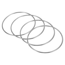 4 Pcs 3.9" Metal O Ring, 304 Stainless Steel Welded O Rings 3x100mm