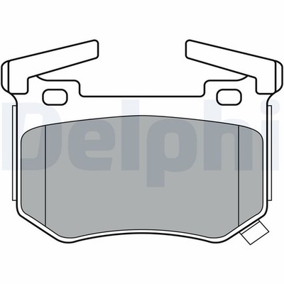 LP3397 DELPHI Bremsbelagsatz, Scheibenbremse für KIA