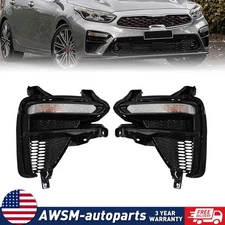 For 2019-2020 Kia Forte Daytime Running Light Driver & Passenger Side Fog Lamps