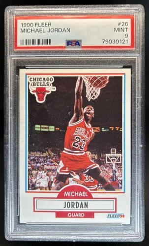 1990-91 Fleer Michael Jordan #26 Bulls PSA 9