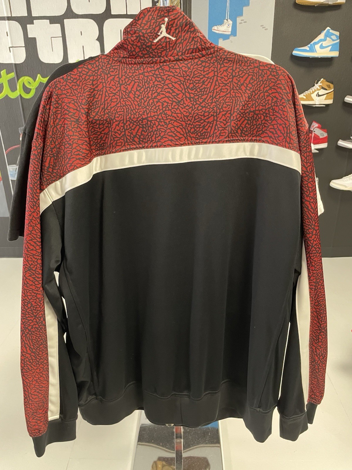 SACAI X NIKE Giacca Nike Air Jordan III 3 Retro Elephant Ultra Flight nera rossa XL Ah8528 010