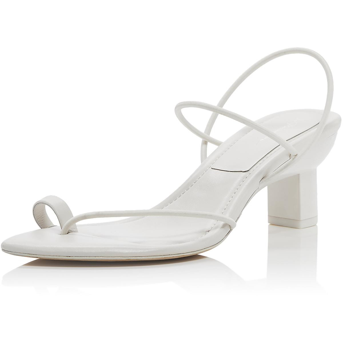 Женские босоножки Philip Lim VERONA белого цвета на плоской подошве, размер 40, средний(B,M), BHFO 7574