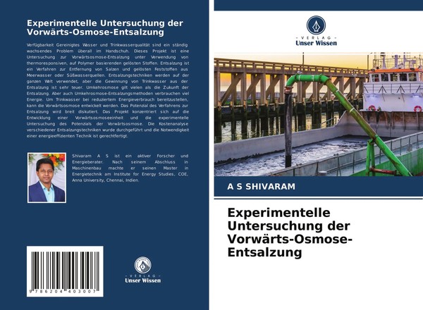 A S Shivaram | Experimentelle Untersuchung Der VorwäRts-Osmose-Entsalzung | Buch-image
