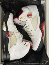 Air Jordan 5 - Fire Red - Silver Tongue (2013) - Sz 9.5
