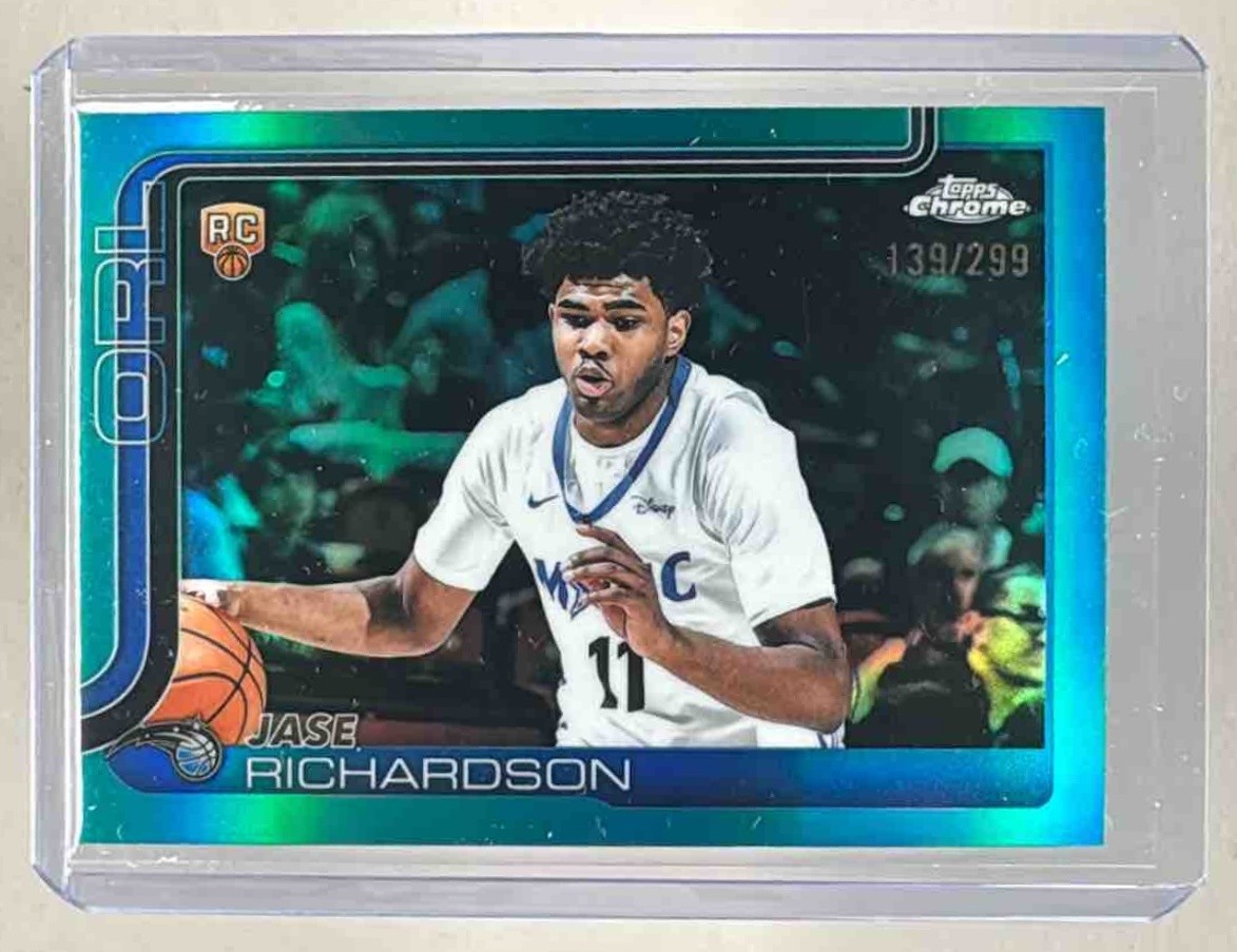 Jase Richardson 2025 Topps Chrome #275 Teal Refractor Rookie RC /299