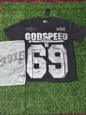 Godspeed Manifested T-shirt Graphic Print Black White Medium Godspeed Manifested T-shirt Graphic Print Black White Medium