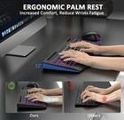 MK228 RGB Backlit Wireless Keyboard & Mouse Combo Black Ergonomic Wrist Rest — photo 4