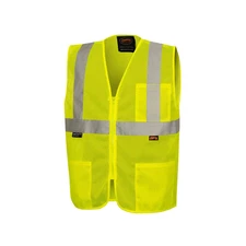 Hi Vis Self-Extinguishing FR Safety Vest for Men & Women - Flame Resistant Mesh