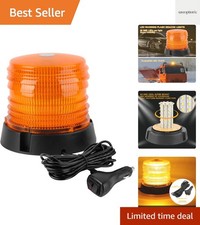 LED Warning Flash Beacon Lights, 60 LED Amber Warning Safety Flashing Strobe ...