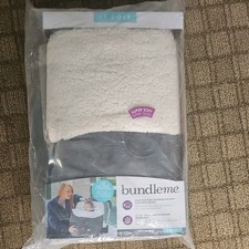 JJ Cole Bundle Me Original Infants Gray Thermaplush carseat stroller cover NEW