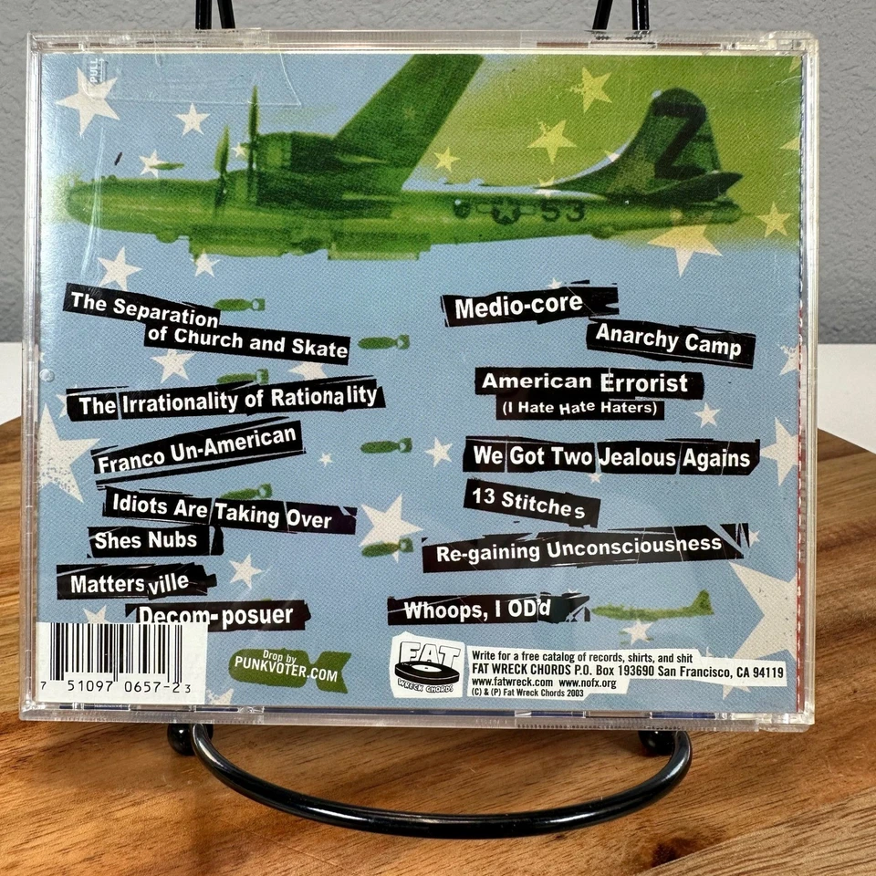 NOFX The War On Errorism Punk Rock CD Album Fat Wreck Chords 2003 Foto 2 de 4