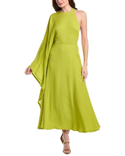 Valentino Silk Caftan Dress Women's Green 38