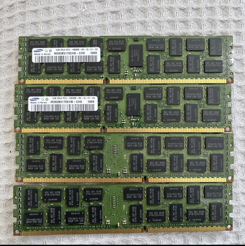 SAMSUNG M393B5170EHB-CH9 16 Go (4*4) 2RX4 PC3-10600R ECC - Photo 2/2