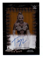 2025 Topps Chrome Cactus Jack WWE Phantoms Orange Tiffany Stratton Auto 2/25