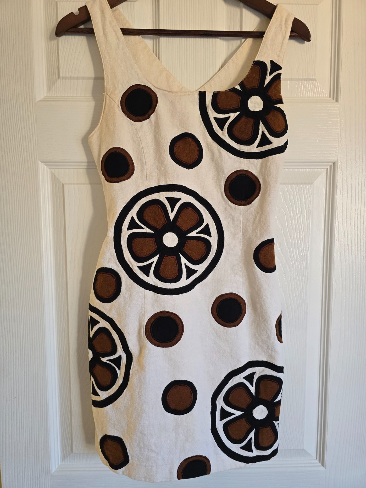 Compagnie Internationale EXPRESS dress 5/6 Linen/Cotton Y2K