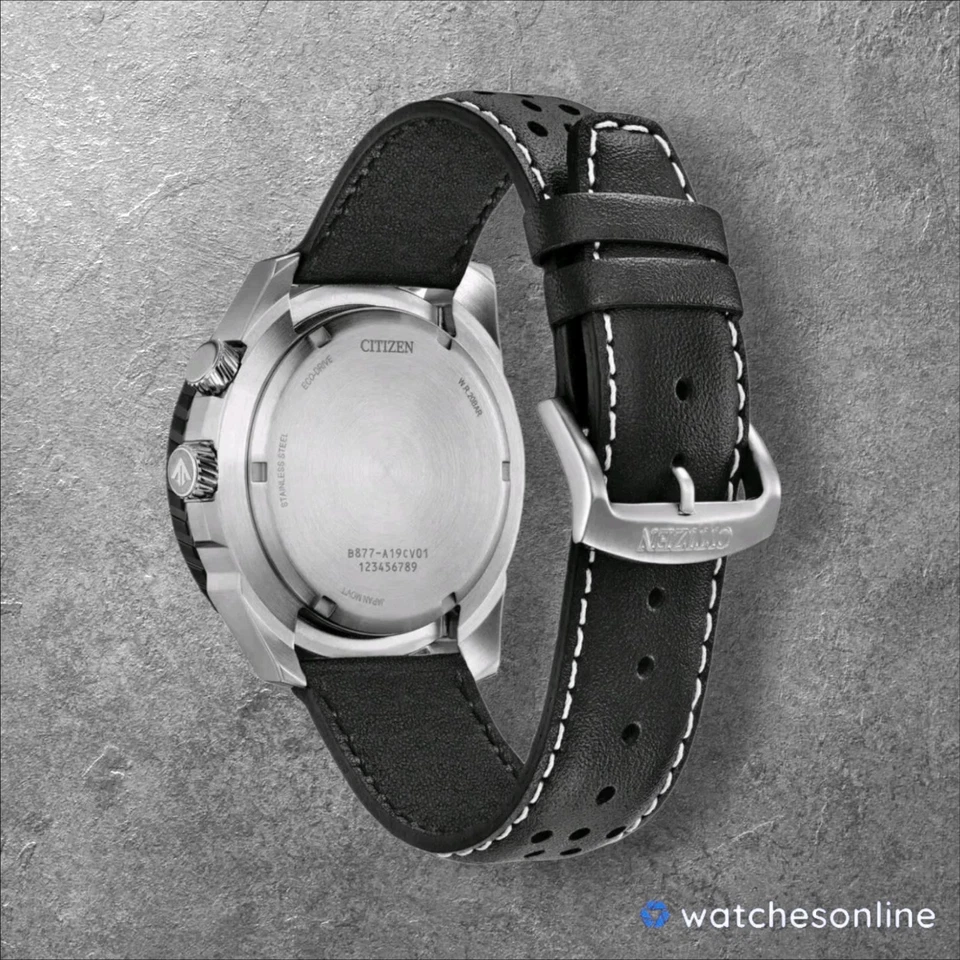 Reloj piloto Citizen Promaster Nighthawk BJ7137-07E para hombre Eco-Drive esfera negra Foto 2 de 4