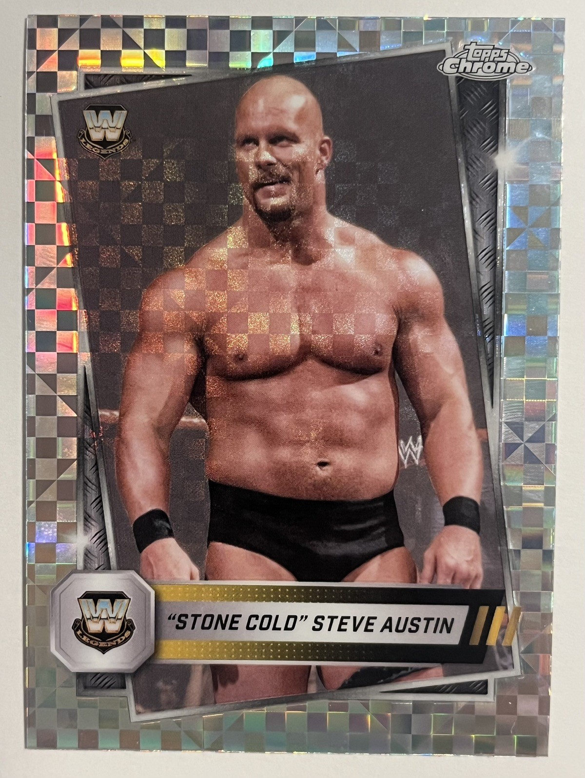 2025 Topps Chrome WWE - "Stone Cold" Steve Austin #6 X-Fractor