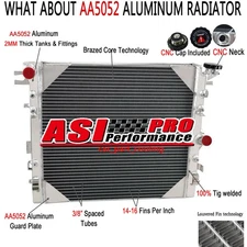 Upgraded Aluminum Radiator Fit 2007-2015 12 Jeep Wrangler JK Rubicon Sahara 3.8L