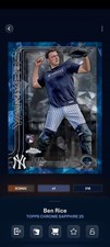 Topps Bunt Chrome Sapphire '25 Ben Rice Image Variation Iconic DIGITAL