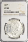 1897 MORGAN DOLLAR ~ NICE NGC ABOUT UNCIRCULATED AU55! INV#009