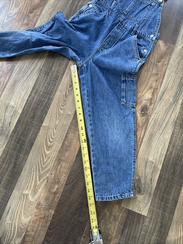 Vintage 90s High Sierra Blue Denim Overalls Girls Size L-6X (W27 L20) - Picture 4 of 10